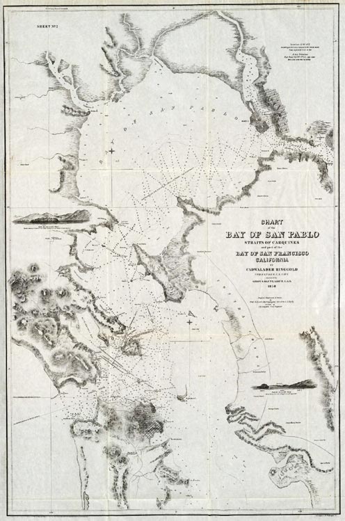 Ringgold 1850 Chart of San Francisco Bay
